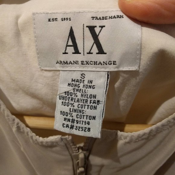Armani Exchange Zipper Front Lined Vest - Picture 2 of 2